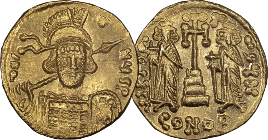Ancient Roman Coins Obverse and Reverse side by side